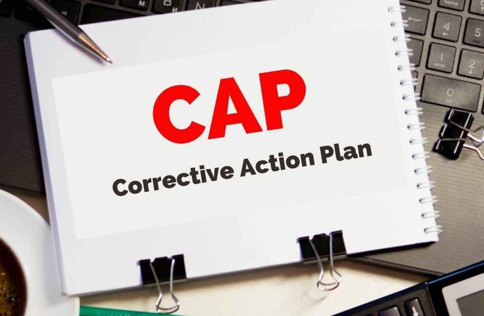 Use a Corrective Action Plan after a Failed Inspection