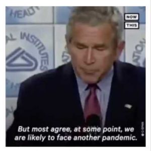 bush pandemic warning