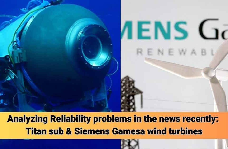 Analyzing Reliability problems in the news recently: Titan sub & Siemens Gamesa wind turbines