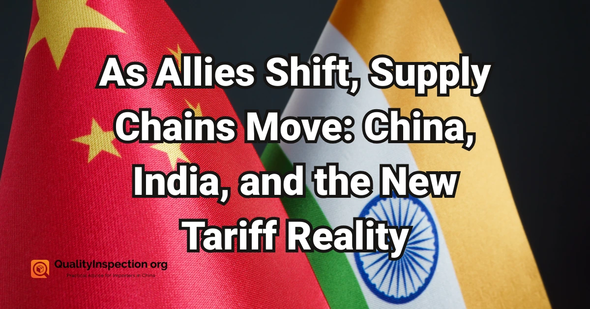 As Allies Shift, Supply Chains Move China, India, and the New Tariff Reality